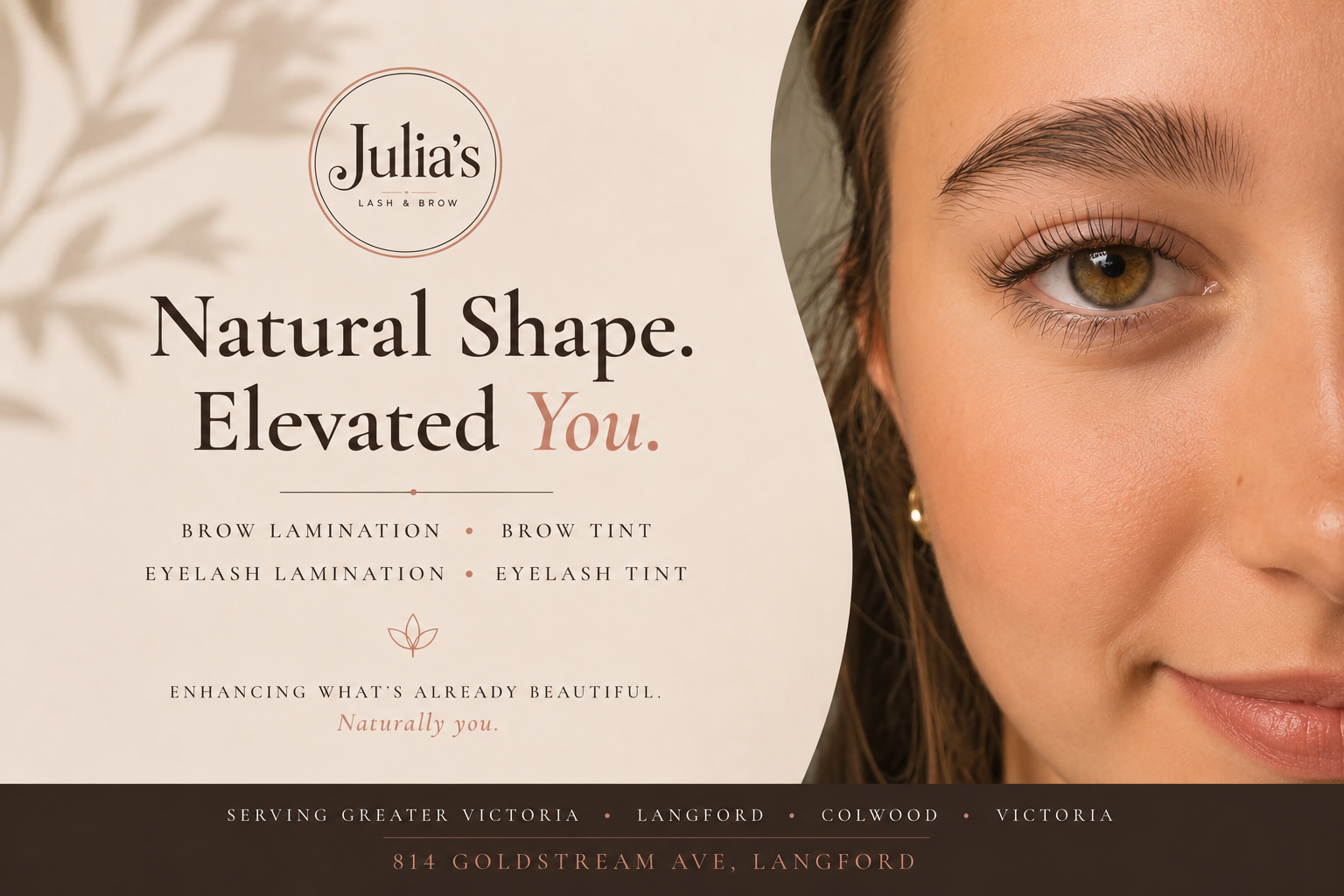 Brow lamination in Langford — fuller brows that still look like yours